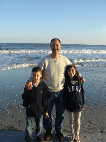 Rob and kids beach